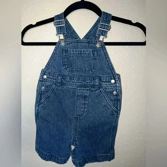 Vintage Gymboree Gender Neutral Denim Overalls  SIZE 12-18 Months - Picture 2 of 7
